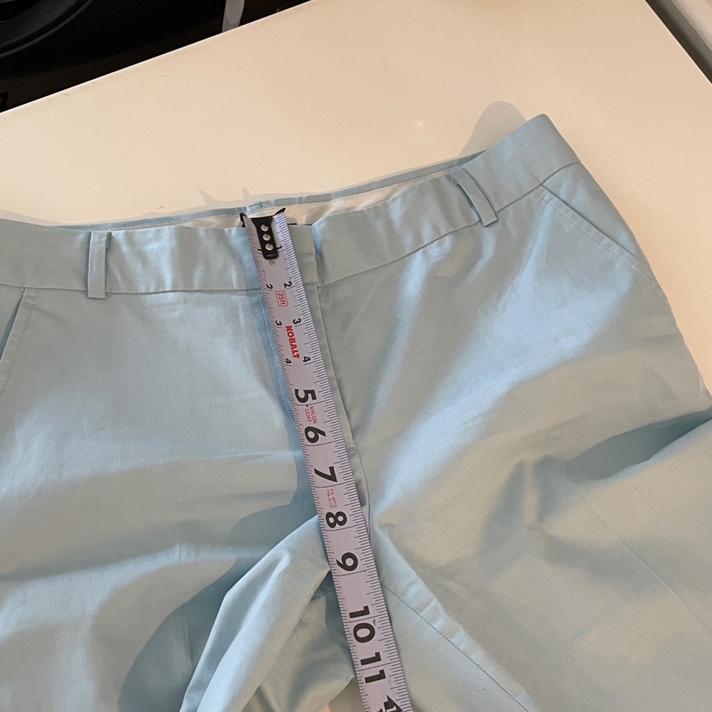 J. Crew Vintage Y2K Low Rise Wide-Leg Cuffed Pant Icy Pale Blue Size 8 - Picture 12 of 14